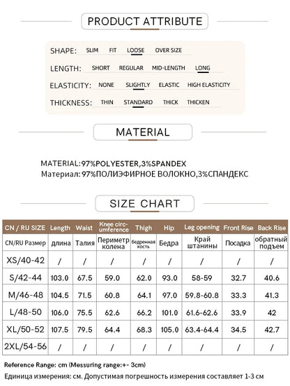 Asymmetrical Wide-Leg High Waist Casual Trousers for Women