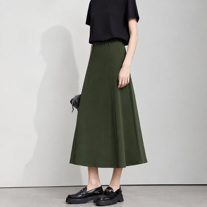 Minimalist Knitted Cotton Autumn Skirt for Work &amp; Vacation