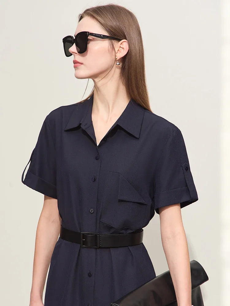 Minimalist Linen Shirt &amp; Casual Shorts Summer Set